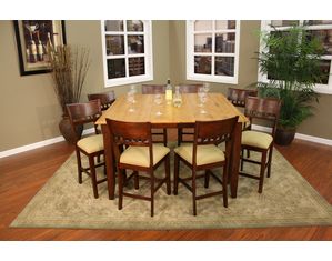 American Heritage Billiards Andria 9 pc Counter Height Dining Set