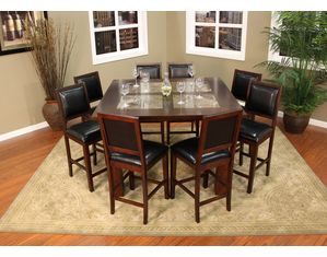 American Heritage Billiards Vitore 9 pc Counter Height Dining Set