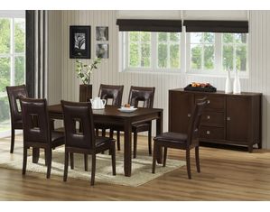 Baxton Studio Baxton Studio New Jersey Brown Wood Modern Dining Set