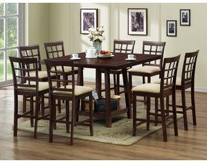Baxton Studio Katelyn Modern Pub Table Set 7 Piece Modern Dining Set