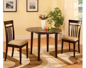 Bernards Furniture 3 Piece Wenge Drop Leaf Dinette