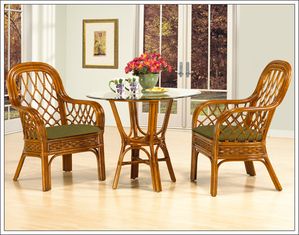 Boca Rattan Coco Cay 2 Person Cafe Set - FREE Inside Delivery!
