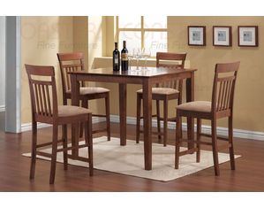 Union Square 5 piece Dining Set in Walnut