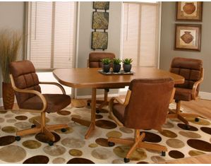 Cramco Atwood 5 piece Dining Set Sunset Oak