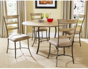 Hillsdale Furniture Charleston 5-Piece Round Wood Dining Set