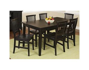 Home Styles Furniture Arts and Crafts 5 piece Ebony Dining Set