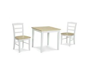 International Concepts 30 x 30 Inch Table with 2 Madrid Chairs
