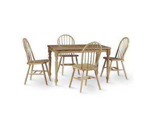 International Concepts 30 x 48 Inch Table with 4 Windsor Chairs