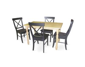 International Concepts 30 x 48 Inch Table with 4 X Back Chairs