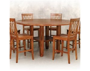 Lifestyle California Tuscany Round Expandable Counter Height Dining Set