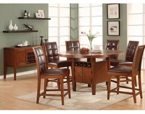 Modus Hudson Wine Storage Counter 5 piece Dining Set