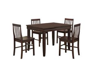 Walker Edison 5 piece Fancy Solid Wood Dining Set