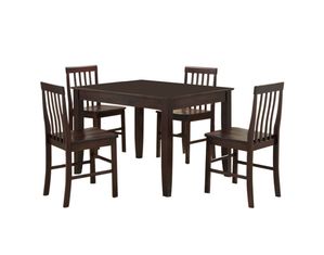 Walker Edison 5 piece Solid Wood Dining Set
