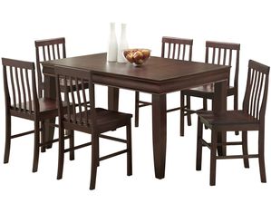 Walker Edison 7 piece Fancy Solid Wood Dining Set