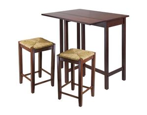 Winsome Lynnwood Rush Seat 3 piece Dining Set