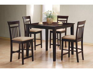 Union Square 5 piece Cappuccino Counter Height Dining Set