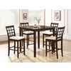 Save  on Cappuccino 5 Piece Counter Height Dining Set (150085) at The Dining Table Superstore