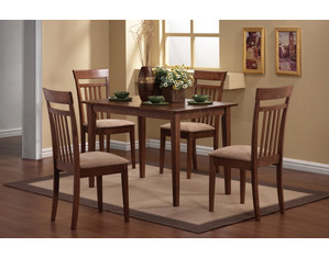 Union Square Wells 5 piece Walnut Dining Set