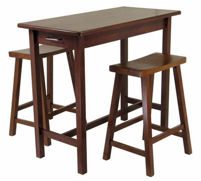 Breakfast Table Sets on Breakfast Table With 2 Saddle Seat Stools From The Dining Table