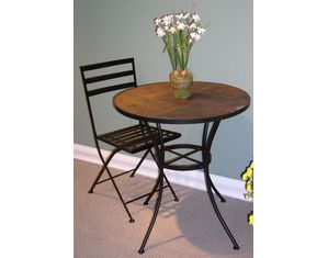 4D Concepts Round Table with Slate Top