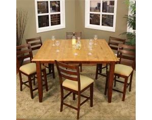 American Heritage Billiards Andria Two Tone Butterfly Counter Height Dining Table