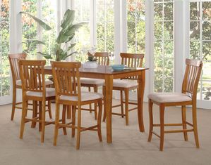 Atlantic Furniture Venetian 39x39 Dining Table Antique Walnut