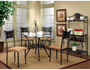 Cramco Maxwell Glass Top Dining Table