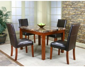 Cramco Mayfair Faux Marble Top Dining Table