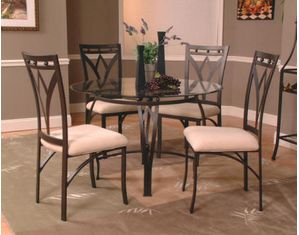 Cramco Pax Round Glass Top Dining Table