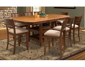 APA by Whalen Camden Counter Height Dining Table with Double Butterfly Leaf