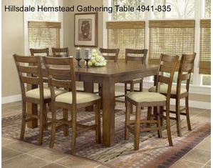 Hillsdale Furniture Hemstead Gathering Table with Take Off Leaf