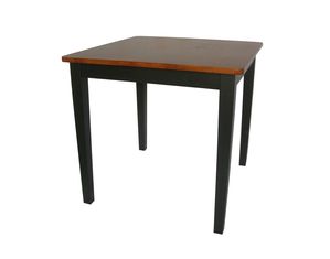 International Concepts 30 x 30 inch Solid Wood Table - Black and Cherry