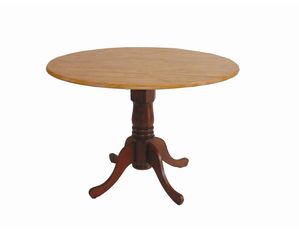 International Concepts 42 inch Cinnamon and Espresso Dual Drop Leaf Dining Table
