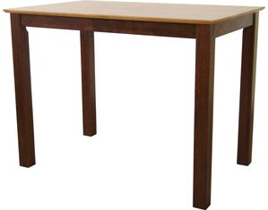 International Concepts Cinnamon and Espresso Finish Shaker Styled Counter Height Dining Table