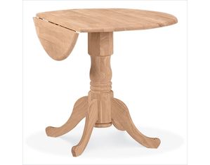 International Concepts Unfinished Dual Drop Leaf Table
