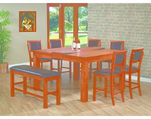 Lifestyle California Chapman Counter Height Square/Rectangle Leg Table w/ 12 inch Butterfly Leaf
