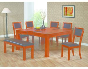 Lifestyle California Chapman Square/Rectangle Leg Table w/ 12 inch Butterfly Leaf