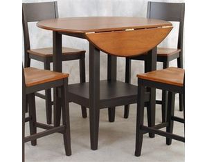 Lifestyle California Hermosa Round Counter Height Dining Table with Drop Leaves - FREE Inside Delivery!