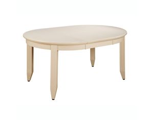 Powell Color Story Pure White Dining Table with Butterfly Leaf