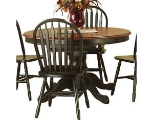 Sunset Trading 48 Inch Oval Dining Table with Pedestal Base