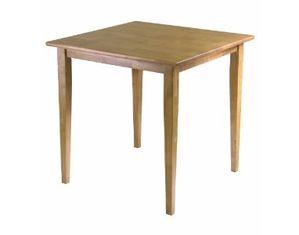 Winsome Groveland Square Dining Table Shaker Leg Light Oak Finish