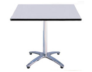 KFI Seating 24 inch Square Table with Pedestal Base
