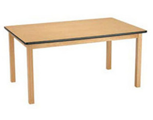 KFI Seating 36 x 60 inch - Natural Maple Frame Dining Table