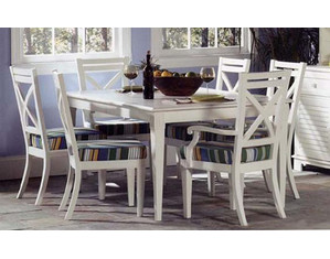 South Sea Rattan 98000 Cross Road Rectangular Extension Dining Table