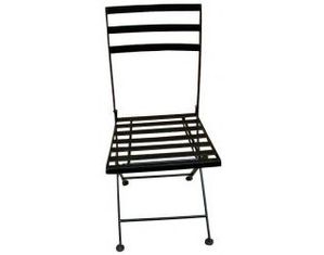 4D Concepts Black Metal Chair - Set of 2
