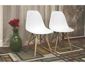 Baxton Studio Set of 2 LAC Dining Chair