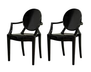 Baxton Studio Set of 2 Mia Black Dining Chairs