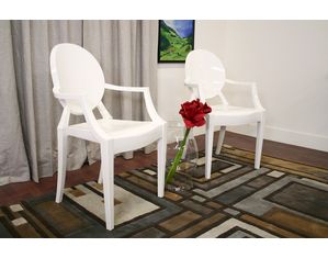 Baxton Studio Set of 2 Mia Ivory Dining Chair