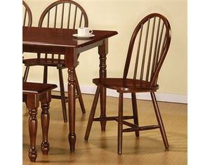 Bernards Furniture Walnut Finish Farm House Chair - Set of 4
