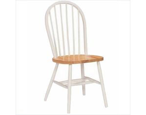 International Concepts 37 inch High Spindleback Chair with Plain Legs Heritage and Oak